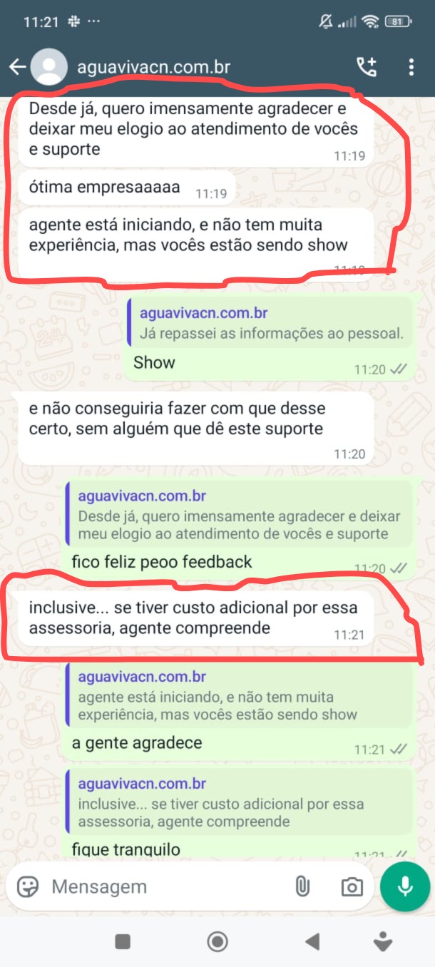 Depoimento de cliente
